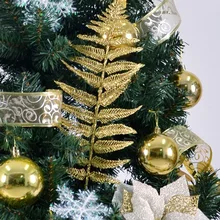 Рождественская елка, листовые украшения, Декор, цветок, трава, полый разряд, класс моделирования, искусственный цветок, лист LXY9 ST28