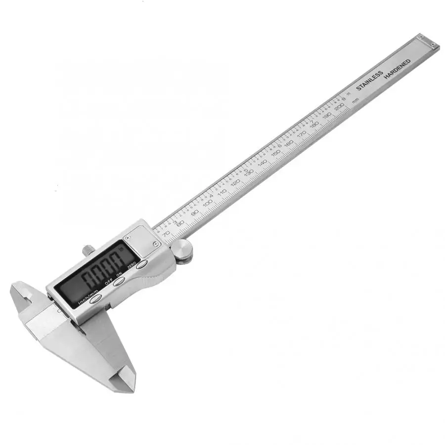 0 200mm Digital Caliper High Accuracy Stainless Steel Digital Display