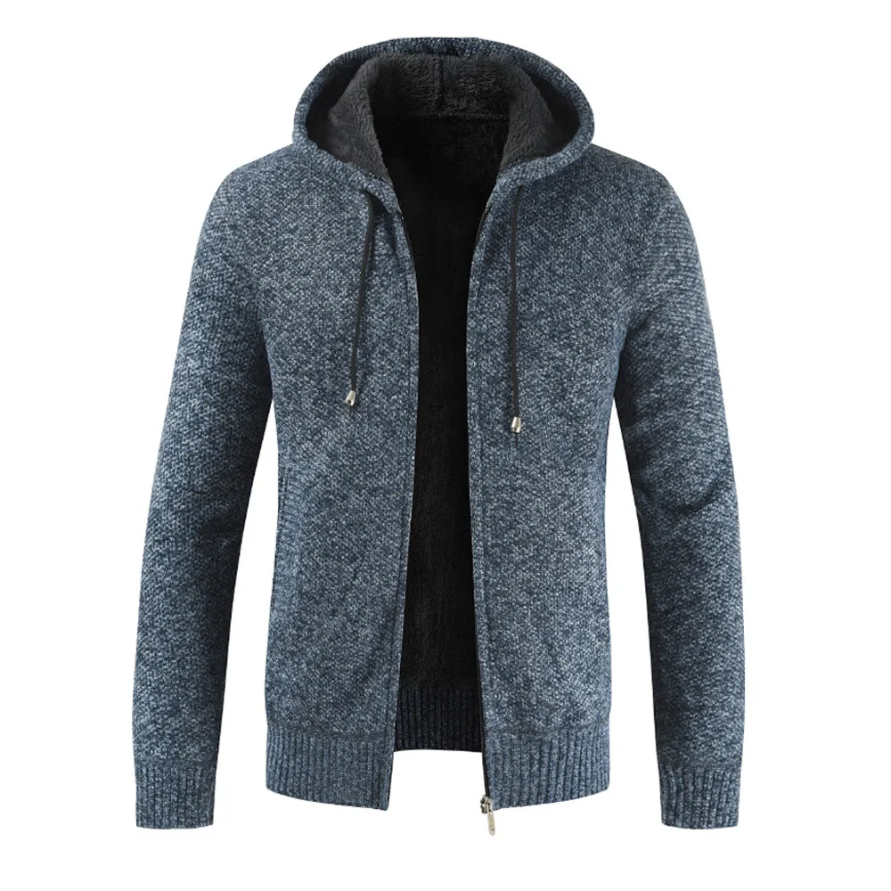 Зимняя куртка, парка для мужчин, новинка, на молнии, с карманами, с капюшоном, пальто, Мужская одежда, мужское пальто, одежда жилет, homme hiver - Цвет: Blue