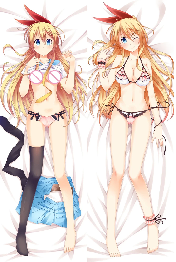 2018 July японская аниме Nisekoi персонажи сексуальная девушка Kirisaki Chitoge Dakimakura наволочка