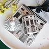 1pc Architectural Storage Bottle Jar and Plate Set Ceramic Storage Tank with Lid for Coffee Spices Tea Decorative Square Tray ► Photo 1/6