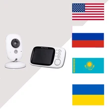 RS беспроводная цифровая камера для видеоняни и радионяни, 3,2 дюймов, ЖК-дисплей, двусторонняя камера наблюдения для детей