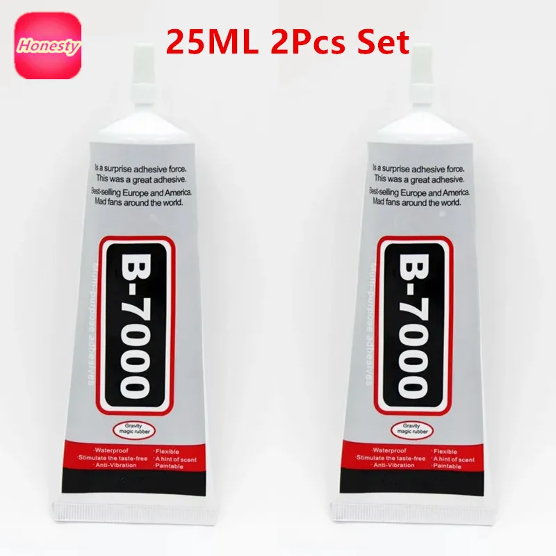 2 Pcs/set B7000 25ml All Purpose Multi Use Liquid Glue Adhesive Epoxy
