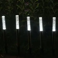 5PC 0.2W 2V 5 in 1 Solar LED Light Acrylic Bubble Lawn Lamps Set IP55 White Light Garden Lawn Landscape Decorative Lamp