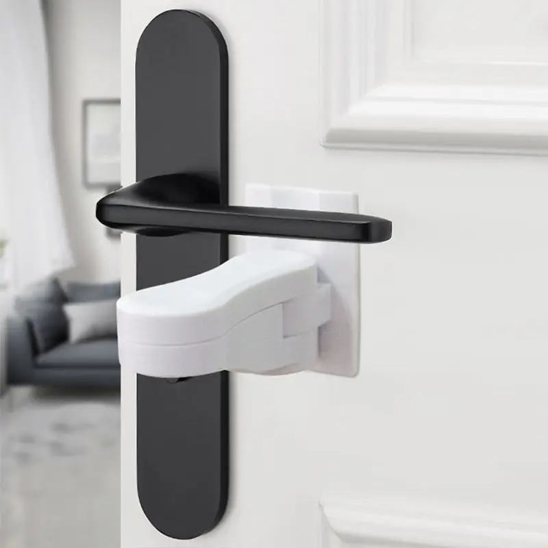 Door Lever Lock for Home Universal Professional Children Kids Safety Doors Handle Locks Baby Anti-open Protection Device