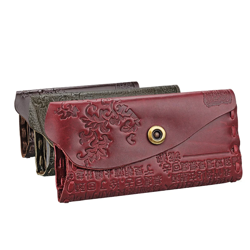 2017 Redo Va Women Wallet Female Coin Purses Genuine Leather Embossing