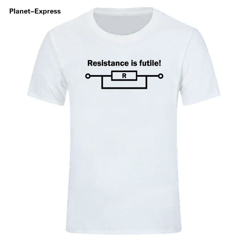 Мужская футболка с забавным принтом Resistance is futile изображением города футболки для
