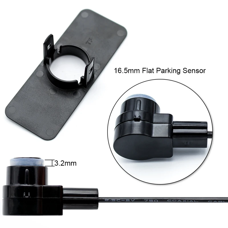4Pcs 16mm Flat Car Parking Sensor System Rear View Reverse Backup Radar Alarm 4Pcs 16mm Flat Car Parking Sensor System Rear View Reverse Backup Radar Alarm