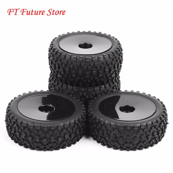 

RC 1/10 Scale Off-Road Buggy Car Tires and Wheel 25026+27011 Model Toys Accessory