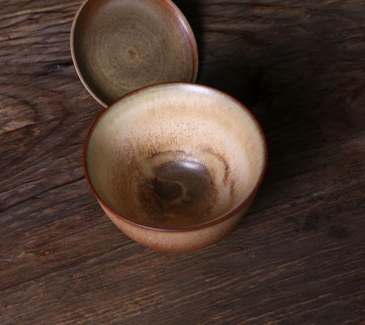 130 мл Цзиндэчжэнь ручная работа грубая керамика Gaiwan ручная роспись Керамическая супница чайная чашка винтажный чайный набор кунг-фу чайные чаши чайные горшки