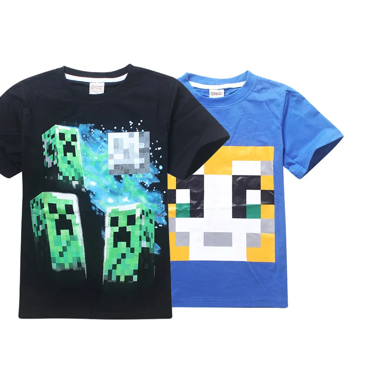 Boy New Year 3d Cartoon Minecraft Print Roblox T Shirt For Girls Tee Tops Clothes Children Summer Clothing Baby Cotton Costume Www Marabimart Com - 3d images roblox shirts