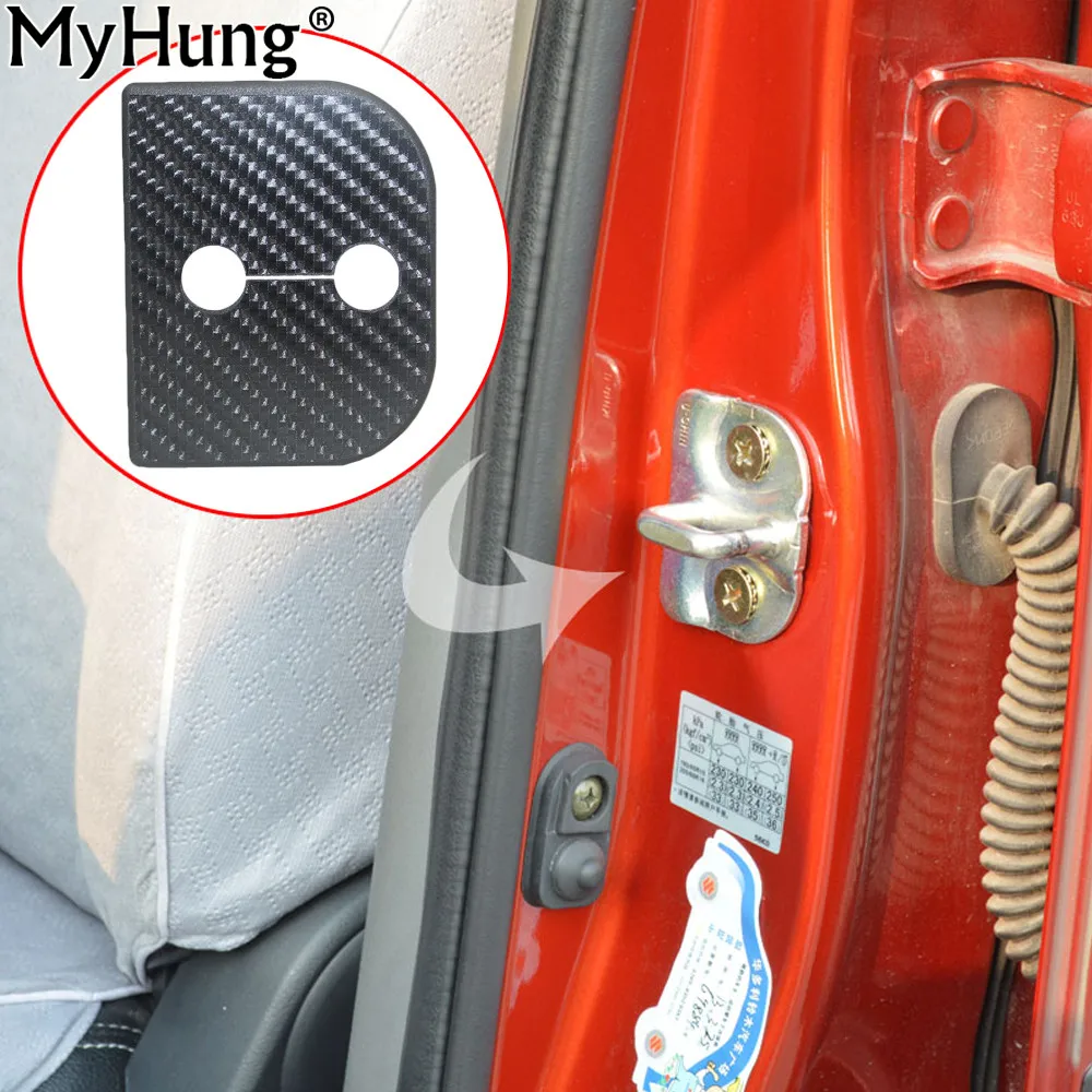 Per Suzuki Sx4 Jimmy Splash Swift Alto Car Door Lock Cover Catch Buckle Sticker Protector Cover Accessori Interni Per Auto 4 Pezzi