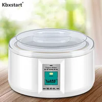 Kbxstart Automatic Yogurt Maker Machine 1.5L Natto Rice Wine Maker DIY Tool Stainless Steel Inner Yoghurt Beker 220V 1