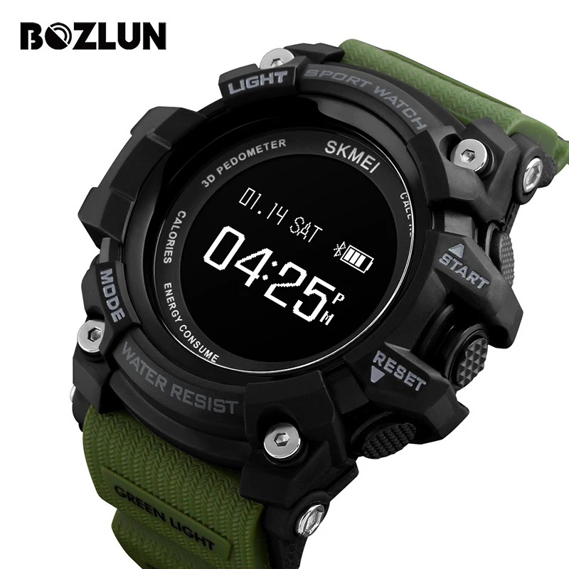

BOZLUN SmartWatch Men Heart Rate Sport Watches Bluetooth Smart Watch Pedometer Calorie Top Luxury Brand Digital Wristwatch 1188