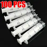100Pcs Plastic 30ml Measuring Syringe Injection Nutrient Syringe Solute Mixture Cartridge For Refilling Cartridge Ink Oil Tool
