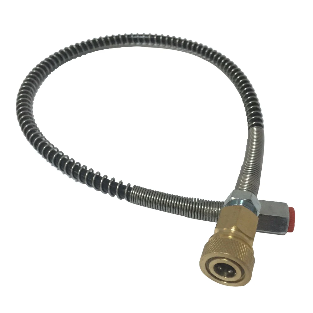 AC9000 300Bar الألوان دبابات عبوة أيرغون/Airifle/كوندور اطلاق النار ل PCP مضخة ملء محطة خرطوم مع الإناث سريعة موصل
