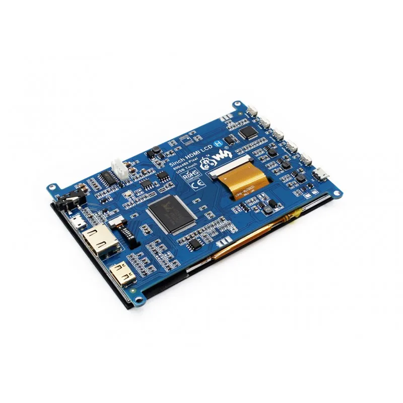 Raspberry Pi 5 дюймовый HDMI LCD 800x480 емкостный сенсорный экран ЖК дисплей поддержка BB Black