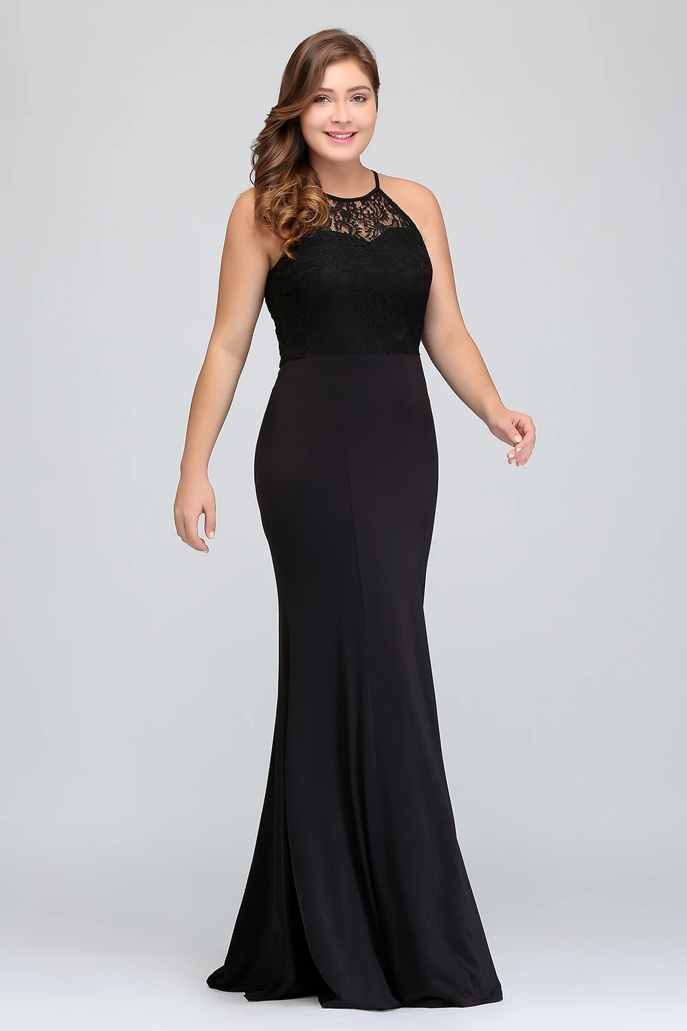 Elegant-Black-Mermaid-Lace-Plus-Size-Prom-Dresses-Long-Sexy-Open-Back-Halter-Neck-Appliques-Prom (4)