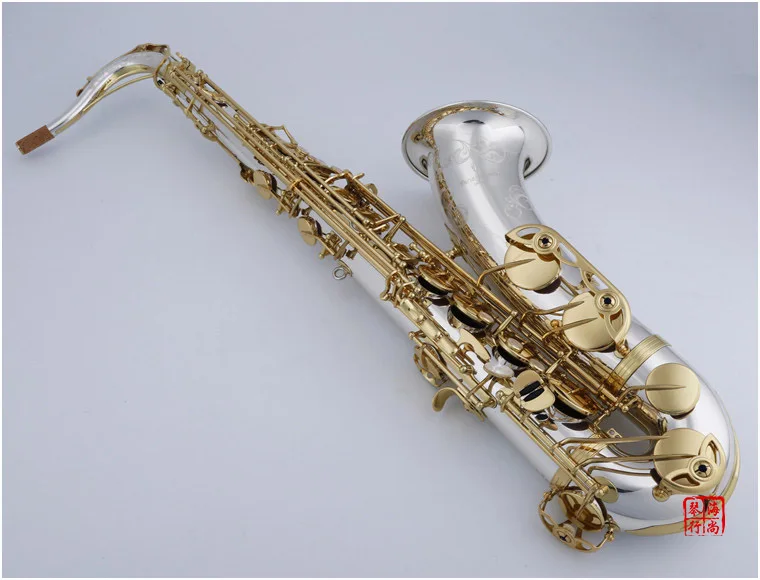 

Japan Tenor Saxophone Yanagisawa T-WO37 T-9937 Top silver Tenor Sax Silvering Surface Gold Key With Case Mouthpiece Accessories