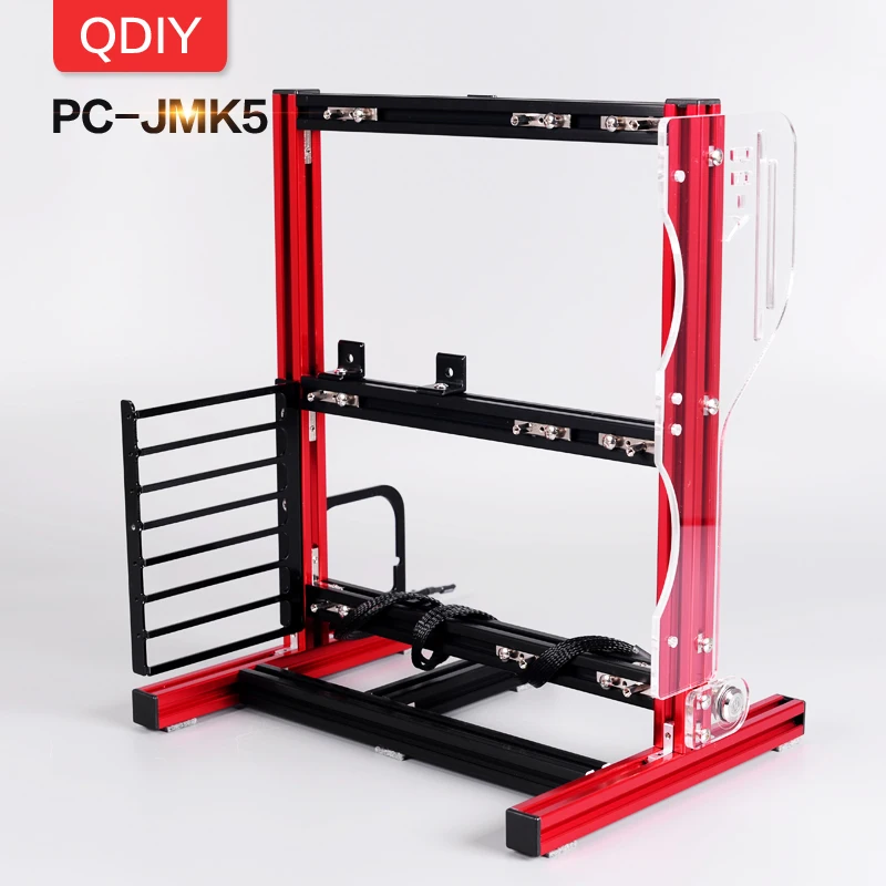 Qdiy корпус для ПК алюминиевый блок игр с водяным охлаждением материнская плата