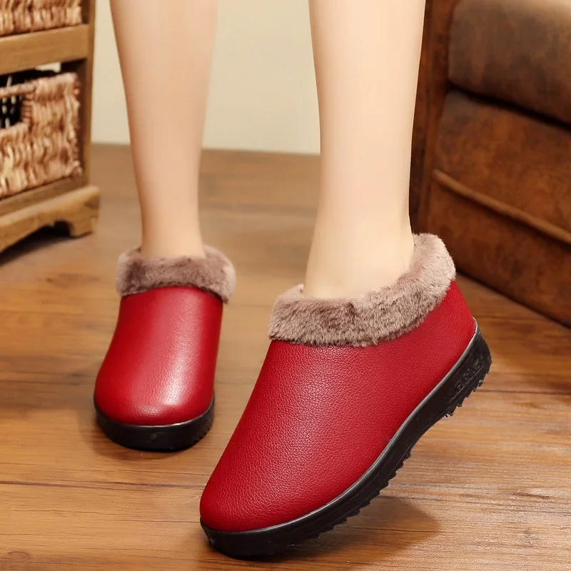 High Quality Women's Shoes 2018 Winter New Style Inner Thickened Warm And Comfortable Snow Boots Simple Mature Martin Boot | Обувь