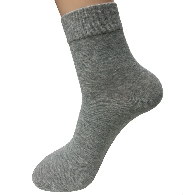 Cotton Men Dress Socks Polyester Spandex Solid Standard Thin High Quality Happy Mens Dress Sock