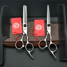 1001Z 4 предмета в комплекте, 6,0 ''черный фиолетовый дракон Парикмахерские ножницы парикмахер режущие ножницы для раскроя ножницы человеческих волос ножницы костюм