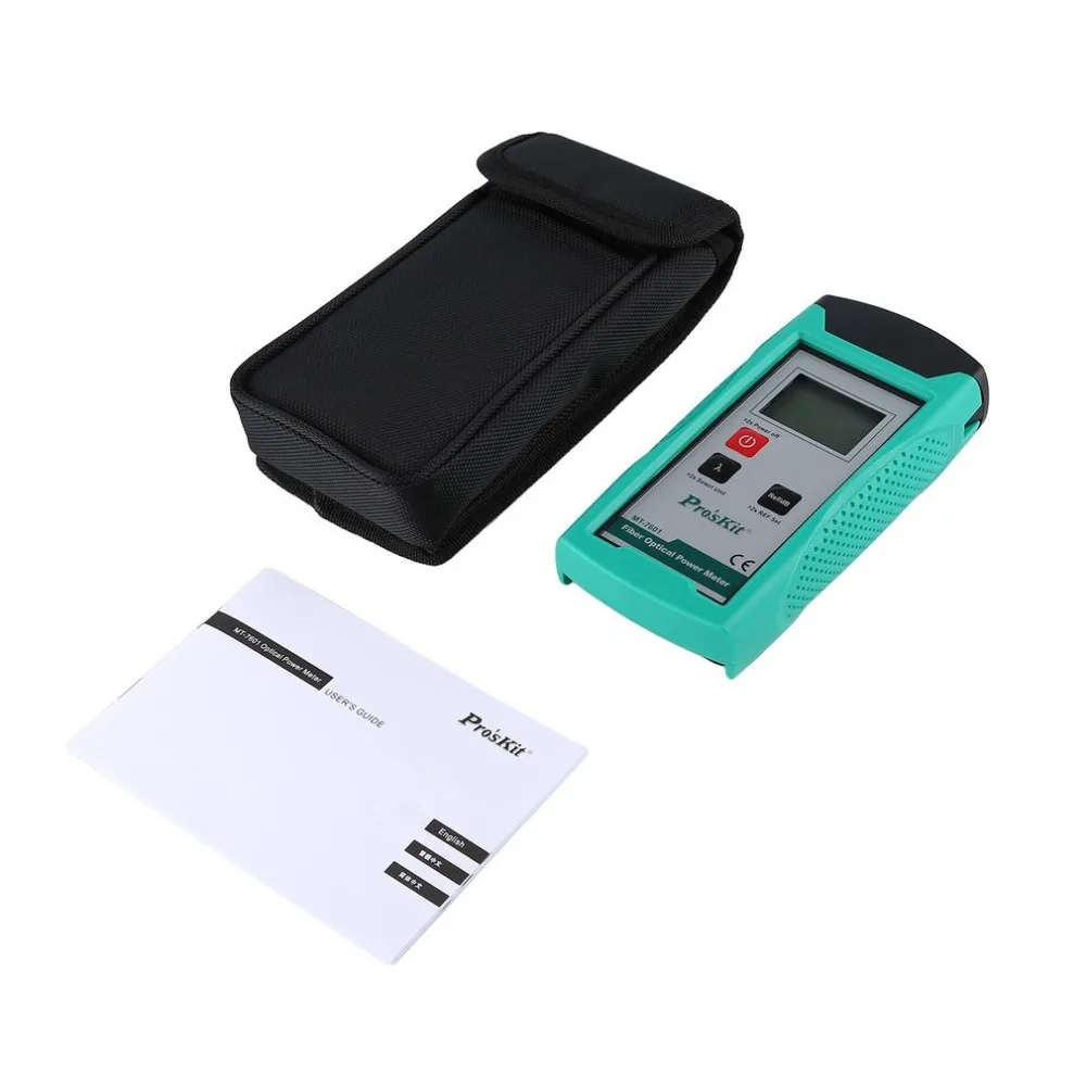 

Pros'Kit MT-7601 High-precision Optic Power Meter Fiber Test Meter Light Decay Tester Adapt to FC/SC/ST Connectors