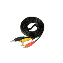 ^#Cheap 1.5M 3.5mm Jack Plug Male to 3 RCA Adapter High Quality 3.5 to RCA Male Audio Video AV Cable Wire Cord ^#Cheap 1.5M 3.5mm Jack Plug Male to 3 RCA Adapter High Quality 3.5 to RCA Male Audio Video AV Cable Wire Cord