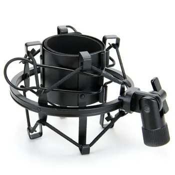 

New Hot Support Suspension Microphone Micro Noir Anti Choc Shock Mount Pour Studio