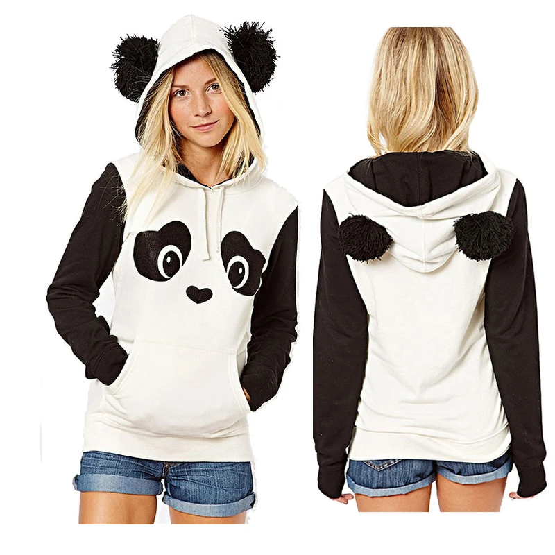 moletom panda com orelhas