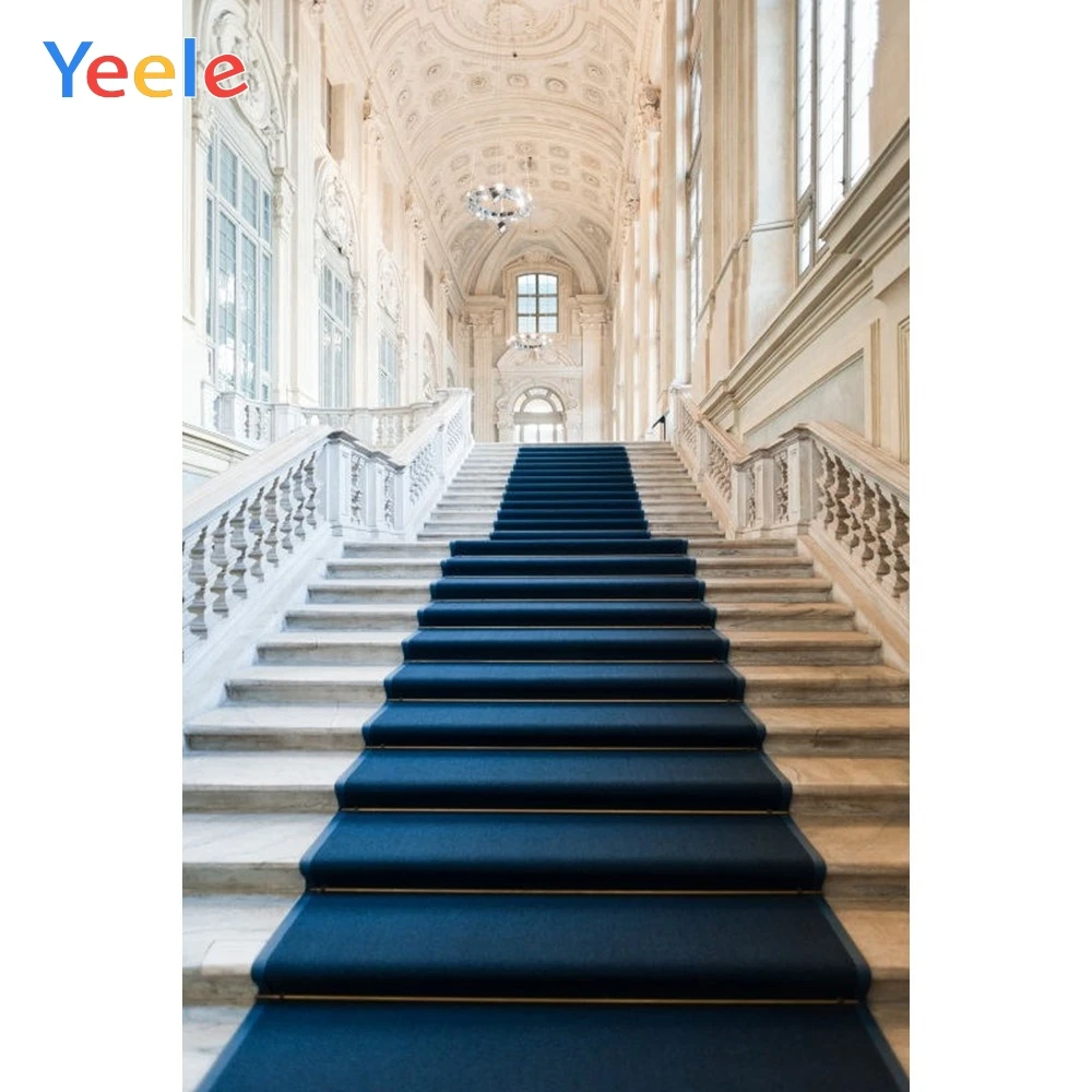 Yeele Vinyl Palace Stairs Carpet Wedding Love Photography Background Birthday Party Photographic Backdrop For Photo Studio