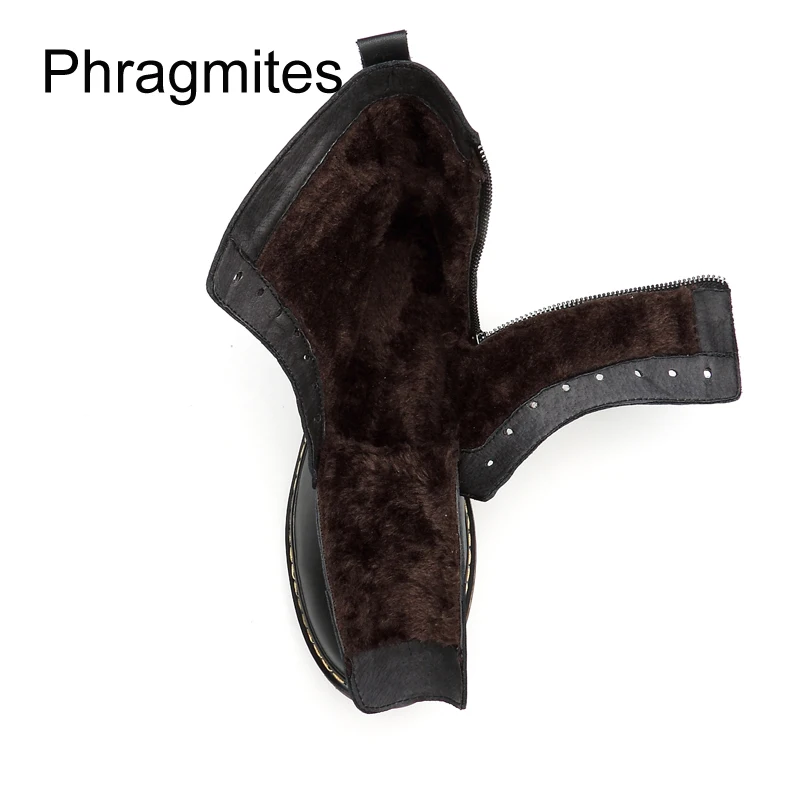 Phragmites/обувь 34 47 женские ботинки модные пикантные армейские брендовая зимняя