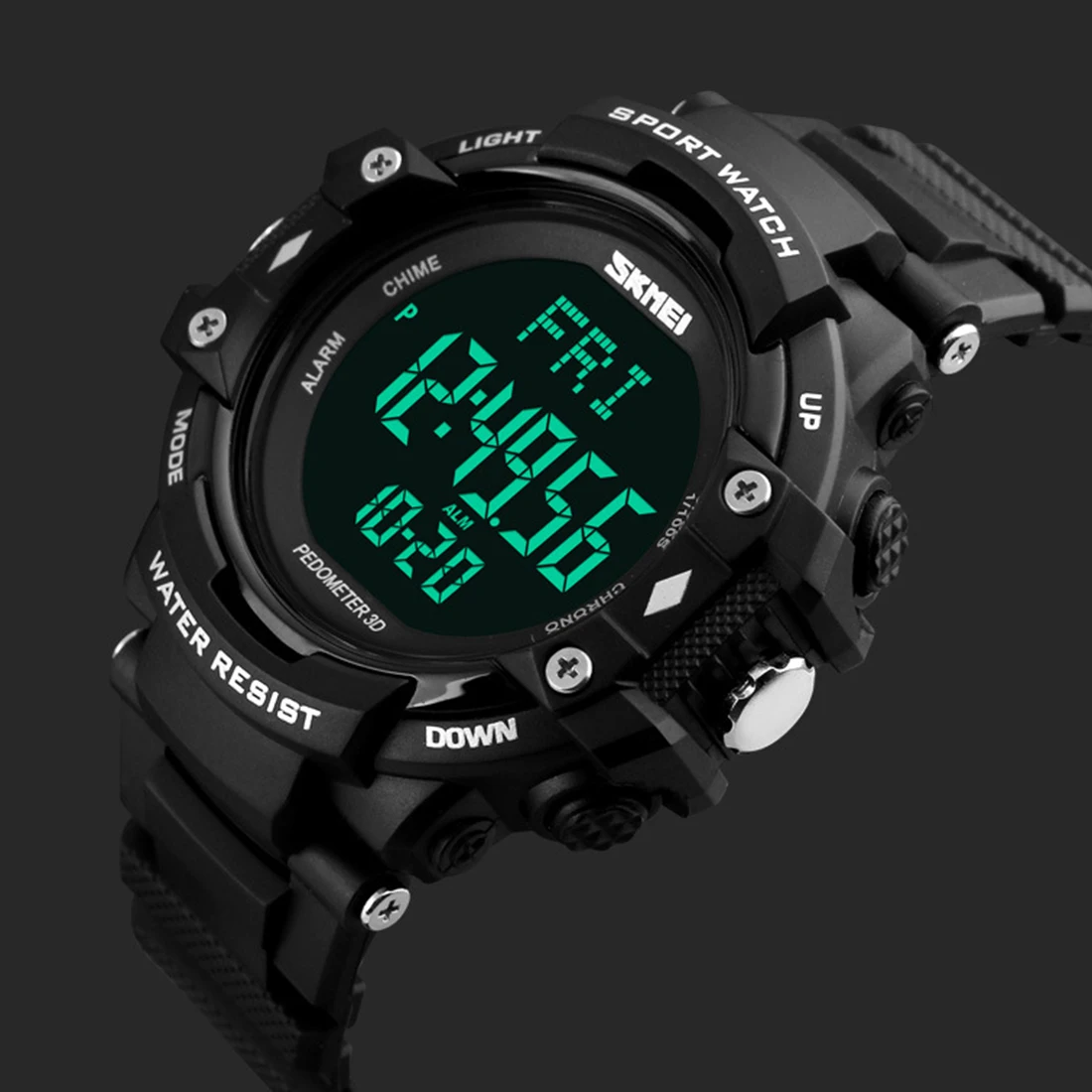 Cool black watch outdoor sport wristwatch men digital LED relogio