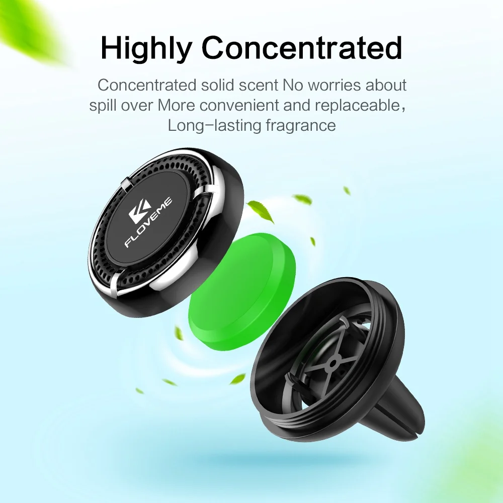 FLOVEME магнитный автомобильный держатель для телефона освежитель воздуха автомобильный держатель для телефона Подставка для iPhone X samsung S10 Xiaomi поддержка смартфона Voiture