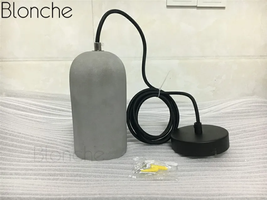 Винтажный подвесной светильник с цементной трубой, светодиодный подвесной светильник для кухни, промышленный декор, светильник для дома, подвесной светильник