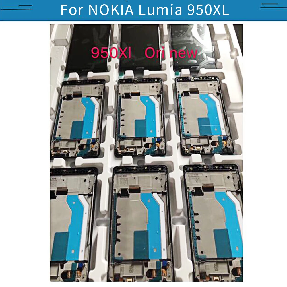 5 7 &quotAMOLED дисплей для NOKIA Microsoft Lumia 950XL ЖК сенсорный экран с рамкой чехол подставкой