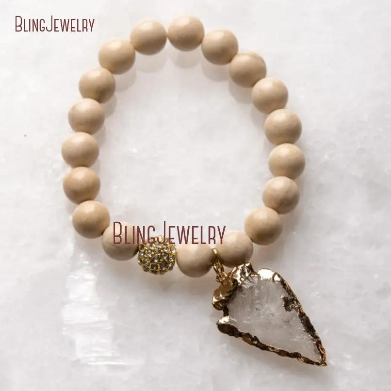 20181201-BM17426-Latest  Arrowhead Clear Crystal Bracelet On Sale