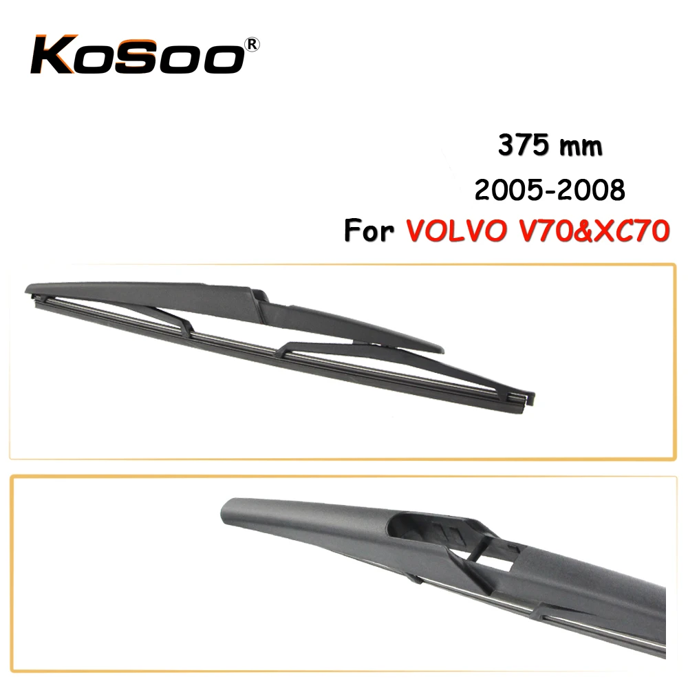 KOSOO Auto Rear Car Wiper Blade For VOLVO V70&XC70,375 mm 2005 2008