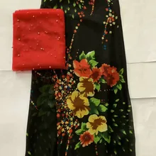 Швейцарский швейцарская кружевная вуаль из шелковой ткани с принтом атласное платье материал из бисера французский чистая кружевной геле headtie 7 двор/комплект