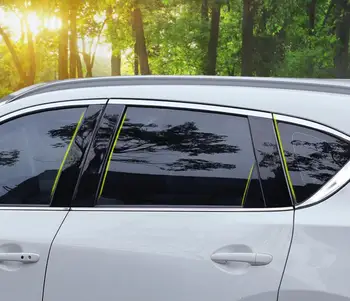 

Brightly PC Window Middle Pillar Decorated Cover Plate Car styling For Mazda 3 6 Axela CX-4 CX-5 Atenza Car accessories