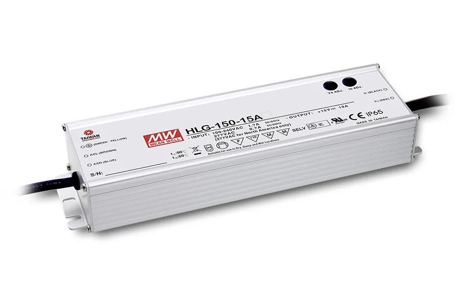 MEAN WELL original HLG-150H-20D 20V 7.5A meanwell HLG-150H 20V 150W Single Output LED Driver Power Supply D type