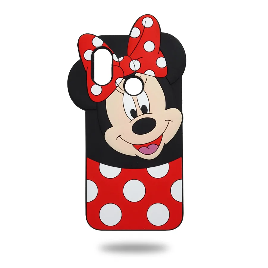 Soft Silicone Phone Case for xiaomi redmi note 7 cases Cute 3D Cartoon Minnie For Xiaomi Rredmi Pro Coque |