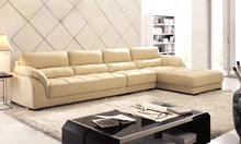 Free Shipping Chesterfield sofa Door to Door Service 2013 New Euro Genuine Leather L Shaped Corner Sofa multi-combination sofa