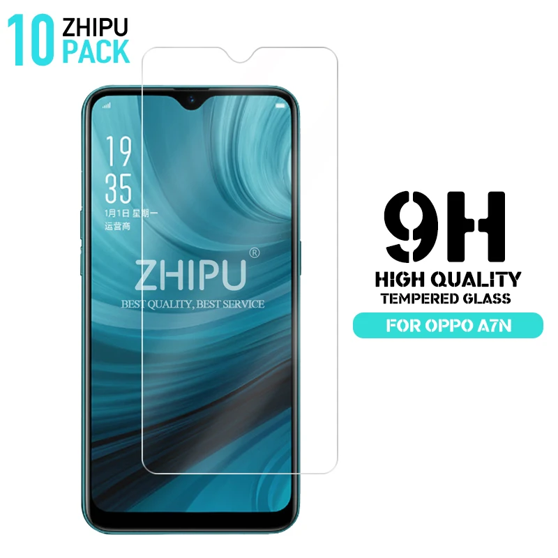 10 шт. закаленное стекло для OPPO A7N протектор экрана 2.5D 9 H Премиум Закаленное 6 2 PCDM00