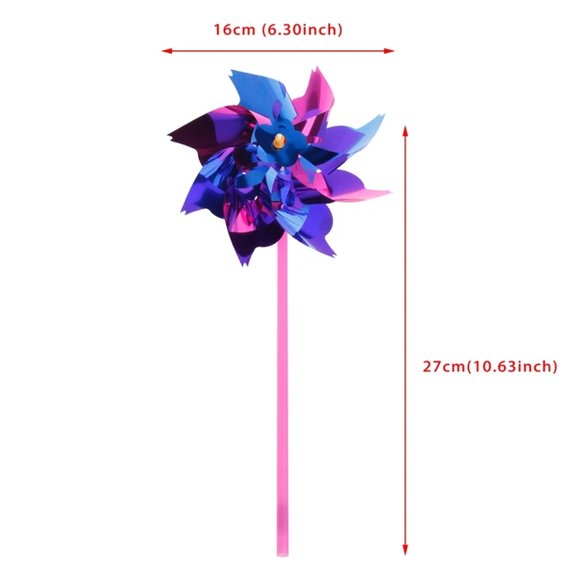 10Pcs Plastic Windmill Pinwheel Wind Spinner Kids Toy Garden Lawn Party Decor Toy Gift For Boys Girls Baby 6