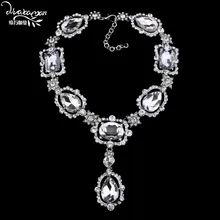 Dvacaman Brand 2017 Luxury Za Crystal Pendant Necklace Valentine’s Day Gift For Women Party Statement Jewelry Choker Collare M62