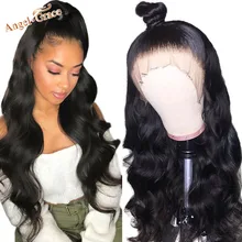 Peruvian Body Wave Lace Front Wig with Baby Hair 13x4 Lace Front Human Hair Wig for Black Women Angel Grace Remy Hair 8"-26"