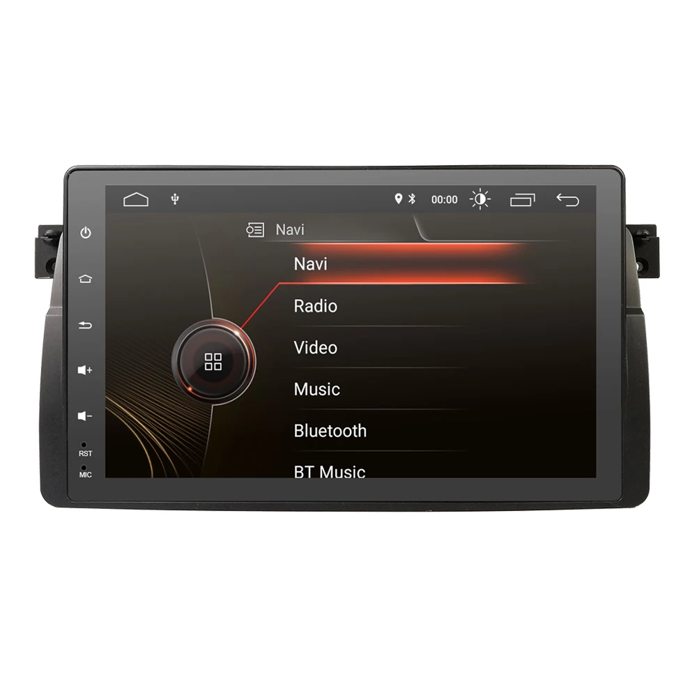 Cheap 2G RAM Quad core  9" Android 9.0 Car GPS stereo for BMW E46 M3 Rover 75 MG ZT 1998-2005 TPMS RDS Steel wheel control RDS Camera 1