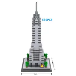 Всемирно известный архитектура micro diamond Chrysler Нью-Йорк Соединенные Штаты building block модель nanoblock кирпичи игрушки коллекция